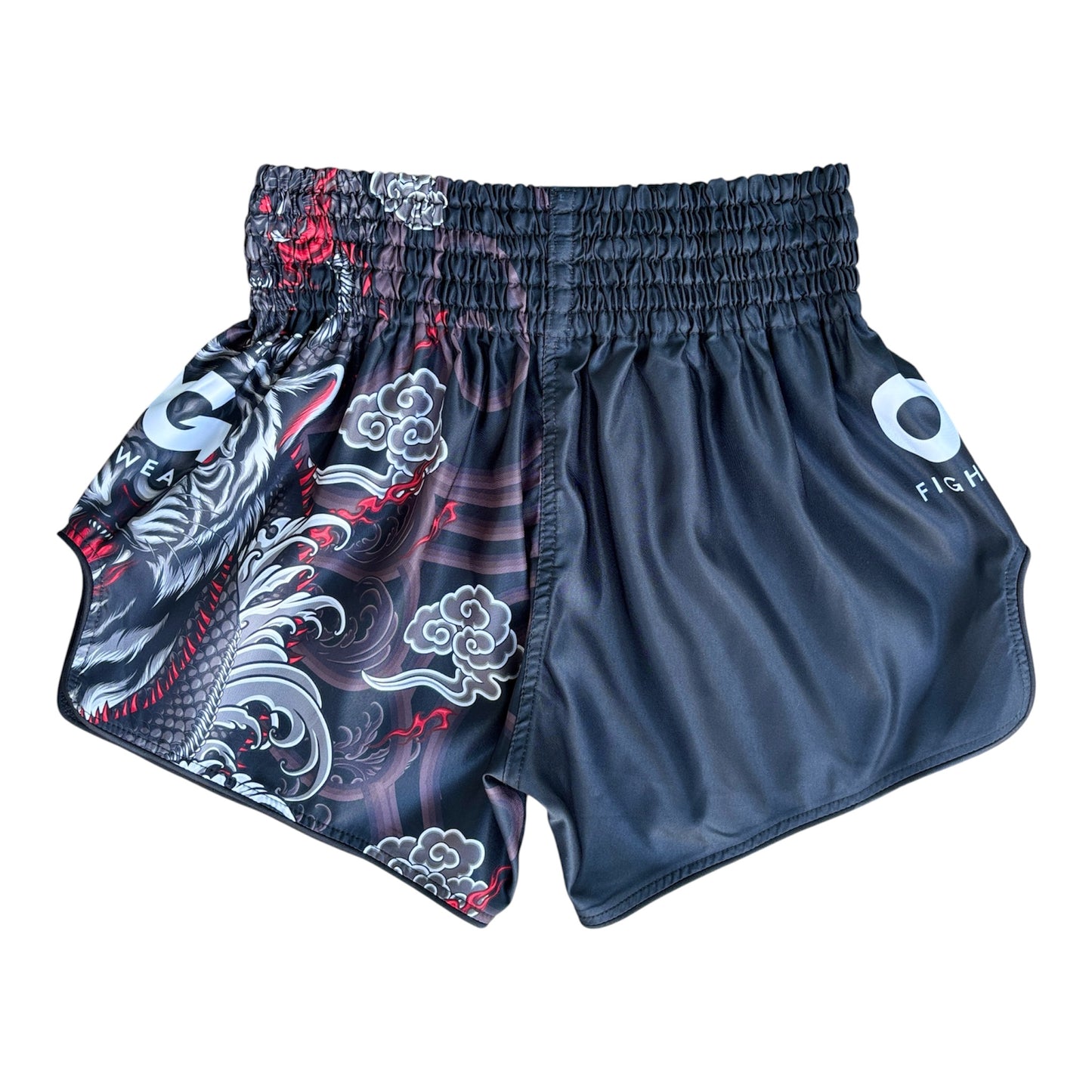 Muay Thai Black Tiger Shorts (Black)