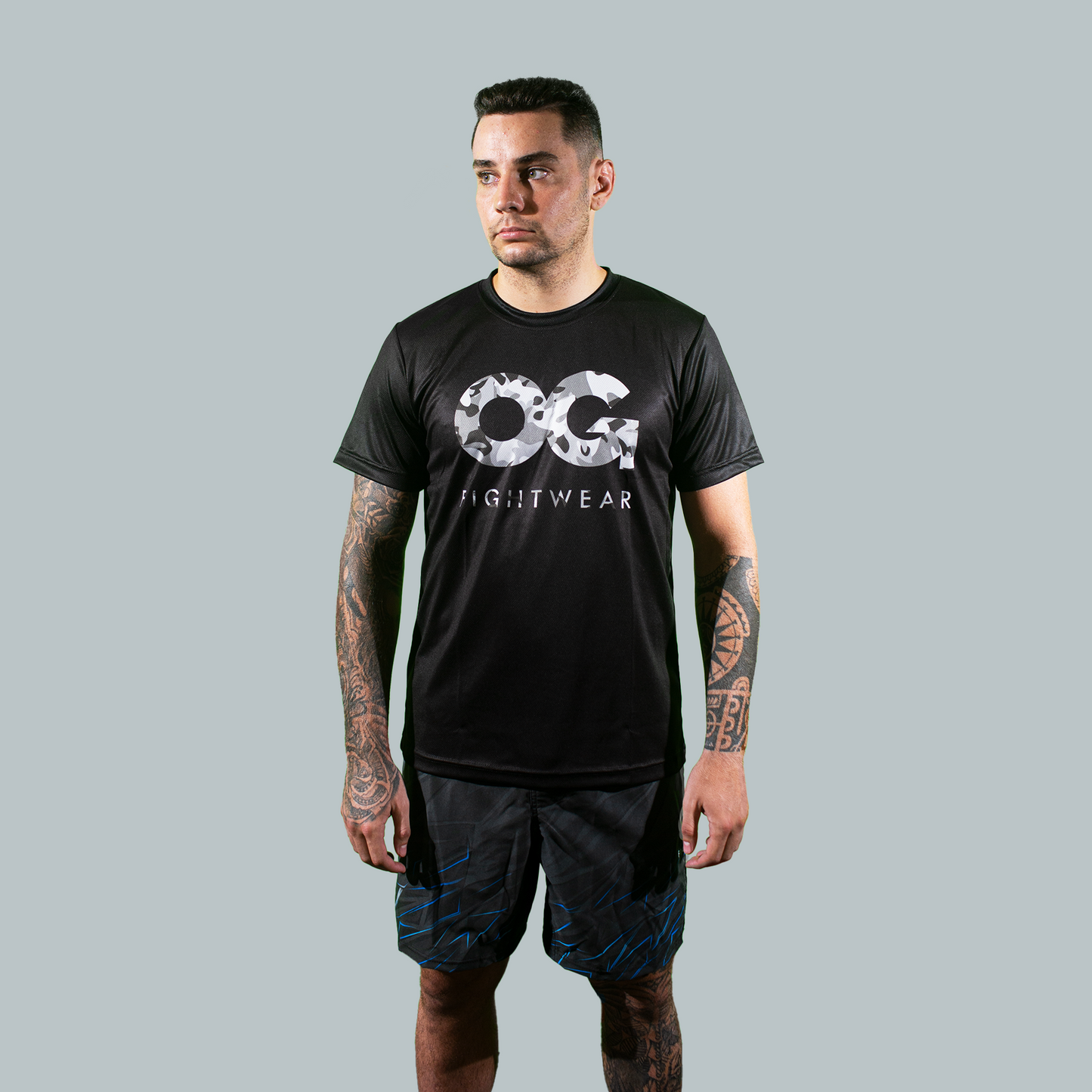 OG Camo Microfiber T-Shirt Black OG Fightwear