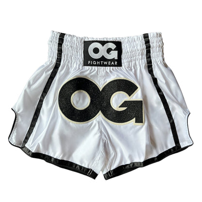 Muay Thai Supreme Shorts (White)