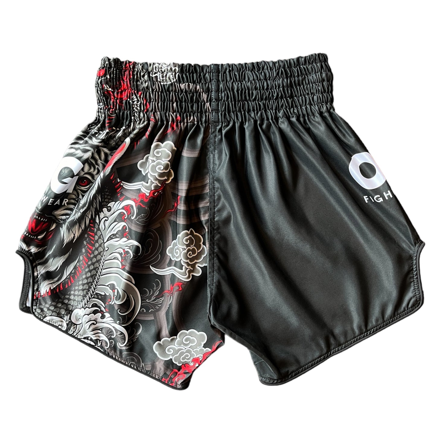 Muay Thai Black Tiger Shorts (Black)